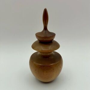 Vintage Debras Royal Myrtle Perfume Wood Bottle 5"